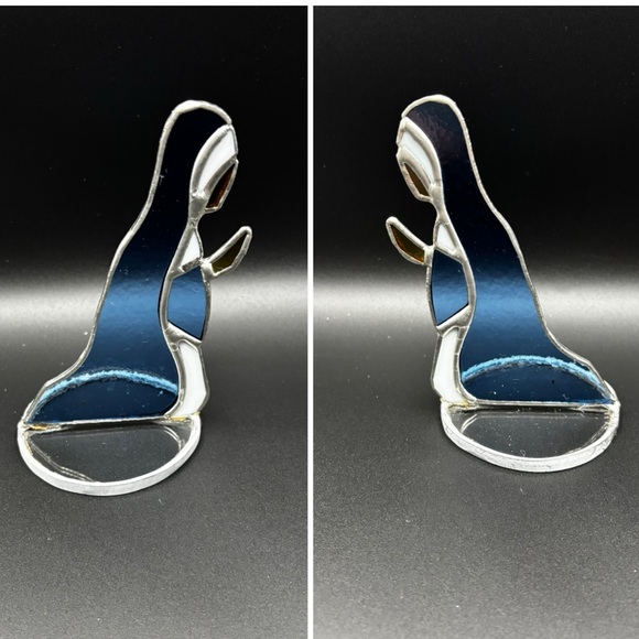 7 Piece Stained Glass Standing Nativity Set - Picture 3 of 12